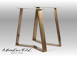 De Kleur Van De Gouden Tafelpoten Stalen Tafelpoten Set Van 2 Eettafel Bureau Benen Meubels Benen Industriele Tafel Goud Yako 80 20 Metal Table Legs Steel Table Legs Golden Table