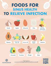 10 Foods For Sinus Health 10 Ways To Relieve Infection Infographic Sinus Health Home Health Remedies Sinusitis
