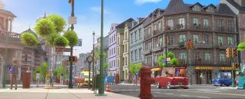 Cartoon City Street Scene 3d Model Turbosquid 1506431 In 2020 City Cartoon Street Scenes City Streets