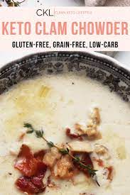 Keto New England Clam Chowder Recipe Chowder Soup Recipes Clam Chowder