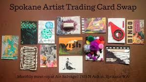 Strathmore artist trading cards 2 1/2 in. Spokane Artist Trading Card Swap Art Salvage