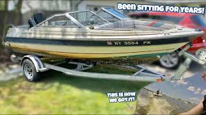 If your boat has been sitting in storage, do a thorough check before taking it out on the water, as it will save you time and money to diagnose issues upfront. Picking Up A Free Project Boat It S Been Sitting In The Water For Years Youtube