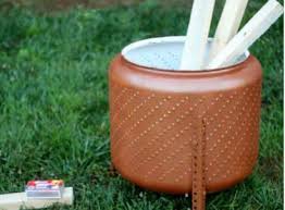 Huge stone fire pit with organic and natural look and plenty of seating. 16 Simple Diy Portable Fire Pits For Camping And Outdoors Sawshub