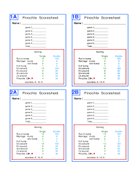 Sample Pinochle Score Sheet 8 Samples Examples Formats
