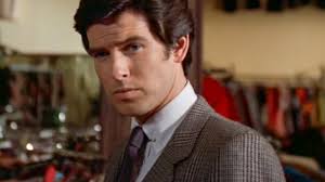 Pierce Brosnan's Grey Checked Jacket and Monochrome Outfit in Remington  Steele