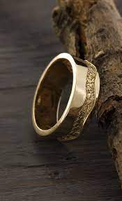 8mm Strong Wave And Wild Relief Wedding Band For Men And Women Etsy In 2021 Mens Wedding Rings Unique Rings For Men Unusual Wedding Rings