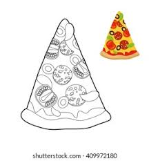 Right click on the images above. Pizza Coloring Book Delicious Slice Pizza Stock Vector Royalty Free 409972180