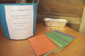 Plan your summer parties with decorations and supplies from oriental trading. Retirement Party Bucket List Area Have Guests Write Down Suggestions On How To Spend Your Time This Also Serves As The Gift Card Table Hearthavenhome