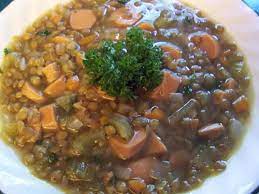 Linsensuppe German Lentil Soup With Frankfurter Slices Recipe Food Com Recipe Lentil Soup Recipes Lentils