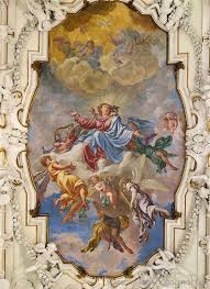 Caravaggio Bergamo Italy Fresco On The Ceiling Of The Sacristy Of The Sanctuary Of Caravaggio Baroque Painting Rennaissance Art Classic Art