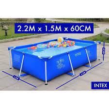 4.5 out of 5 stars 93 ratings. Intex Rectangular Swimming Pool 2 20mx1 50mx60cm Shopee Philippines