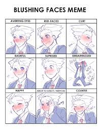 I Really Wanted To Do This For A Long Time Now Anyways Blushy Blushy Drawing Expressions Drawing Face Expressions Blushing Face