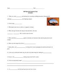 Bill Nye Erosion Bill Nye Science Teaching Resources Learning Science