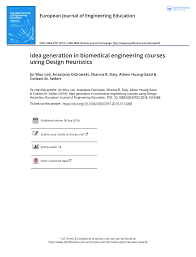 Biodesign The Process Of Innovating Medical Technologies 2nd Edition Pdf Download Pdf Idea Generation In Biomedical Engineering Courses Using Design Heuristics