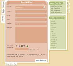 Contact Form Web Forms Personal Website About Me Blog