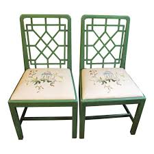 Chinese Chippendale Style Painted Chairs A Pair Chinoiserie Furniture Painted Chairs Chair
