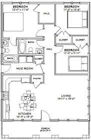 There are 6 bedrooms and 2 attached bathrooms. 30x40 House 3 Bedroom 2 Bath 1 200 Sq Ft Pdf Floor Plan Instant Download Model 2b In 2021 Small House Floor Plans Pole Barn House Plans 30x40 House Plans