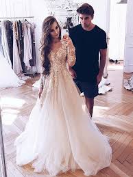 They can be practical for winter weddings offering plenty of coverage, but the breathable tulle and lace sleeves showcase a hint of skin beneath which makes these gowns perfect for all seasons. Round Neck Long Sleeves Lace Wedding Dresses Long Sleeves Lace Prom F Jbydress