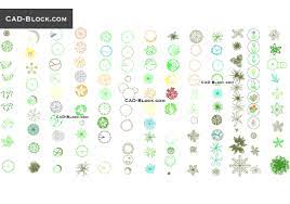 This set of cad blocks includes a selection of plants and shrubs, ferns, grasses and other smaller shrubbery. Trees Top View Cad Blocks Free Download Autocad 2007