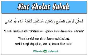 Niat Sholat Subuh Sembahyang Membaca Doa