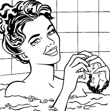Discover all our printable coloring pages for. Art Therapy Coloring Page Roy Lichtenstein In The Bath 6
