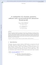 However, the overall field of computer science is growing. Pdf A Combination Of A Dynamic Geometry Software With A Proof Assistant For Interactive Formal Proofs