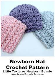 Pin By Glynis Klein On Baby Patterns In 2021 Baby Beanie Crochet Pattern Crochet Baby Hats Free Pattern Crochet Newborn Hat