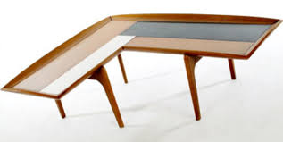 Expandable coffee tables by sculrtures jeux 5. John Keal For Brown Saltman Coffee Table From Vintagelooks Of Philadelphia Attic