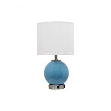 Some also have a power outlet built into the base. Smart Blue Ceramic Metal Base With Usb Port Table Lamp Deluxe Furniture And Crafts