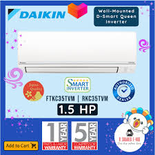 Your first home deserves a smart choice. Daikin Wall Mounted Type D Smart Queen Series Inverter Aircon 1 5hp Ftkc35tvm Rkc35tvm Lazada Ph