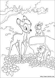coloriage des premiers bois de bambi pagine da colorare disney per bambini disegni support tache conseils marqueurs d&#x00027;explosion lueur peinture sur pointe ciment