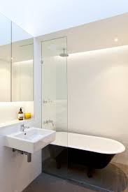 With clawfoot tubs, you typically purchase an oval or rectangular rod system that hangs from the another reason your curtain liner may cling to you during your shower in a clawfoot tub is due to the. Clawfoot Tub Shower Houzz