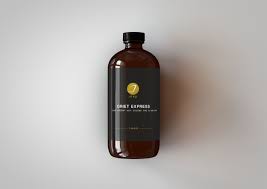 Free New Powder Glass Bottle Label Mockup Downloadfree Downloadmockup Downloadpsd Free Freedownload Free Glass Bottles Bottle Mockup Brown Glass Bottles
