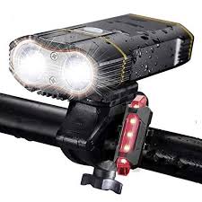 Dikomo Bike Light Front And Back 2400 Lumen 2 Led Best Mo Https Www Amazon Com Dp B0741w7hhs Ref Mountain Bike Lights Bike Front Light Best Mountain Bikes