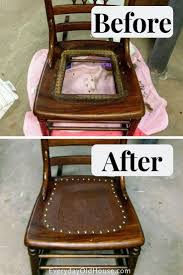 How To Replace A Leather Seat In An Antique Chair Everyday Old House Antique Rocking Chairs Antique Chairs Antique Dining Chairs