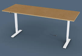 Dabei ist die gängige einheitshöhe für einen arbeitsplatz aufgrund der unterschiedlichen größen der menschen sehr ungünstig. Arbeitstisch Elektrisch Hohenverstellbar Multiplexplatte 220cm X 80cm 80kg Traglast Topregal