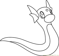 Search through more than 50000 coloring pages. Dratini Pokemon Coloring Pages Coloring Pages Pokemon Coloring