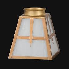 We also have a huge inventory of antique lamp shades and parts. 2 1 4 Fitter Arts Crafts White Seeded Frosted Glass Fixture Shade 07919w B P Lamp Supply