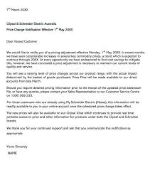 How to write this letter: How To Write A Price Increase Letter Examples Sample Letters