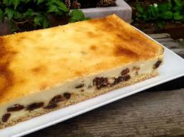 Quarkkuchen Vom Blech Quarkkuchen Kuchen Mit Quark Kasekuchen Mit Rosinen