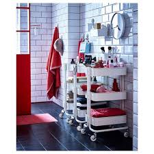 Raskog Trolley White 35x45x78 Cm Ikea Clever Bathroom Storage Raskog Utility Cart Ikea