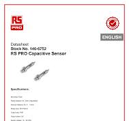 RS PRO Capacitive Sensor ENGLISH