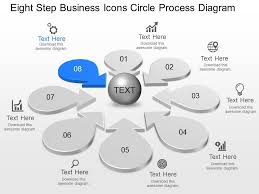 Lk Eight Step Business Icons Circle Process Diagram
