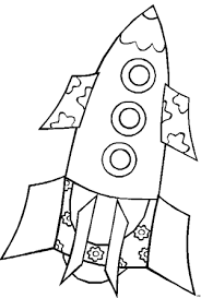 Rakete 3 Ausmalbild Malvorlage Kinder