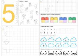 Fisa de lucru numerele de la 1 la 9. NumÄƒrul È™i Cifra 5 O FiÈ™Äƒ De Lucru Cu ExerciÈ›ii Diverse