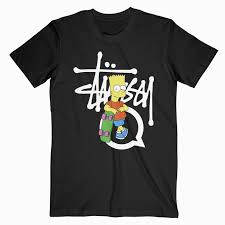 Stussy Bart Simpson T Shirt