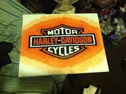 Harley Davidson Canvas Painting Canvas Painting Diy Motorcycle Painting Harley Davidson Painting