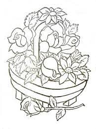 Coloriage Panier De Roses Coloriage Fleur Coloriage Panier De Fleurs