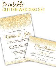 Printable Glitter Invitation Rsvp Template Free Wedding Invitation Templates Wedding Invitation Templates Modern Wedding Invitation Wording