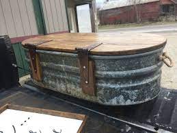 Livestock Water Trough Turned Coffee Table Rustic Furniture Livestock Water Trough Furniture